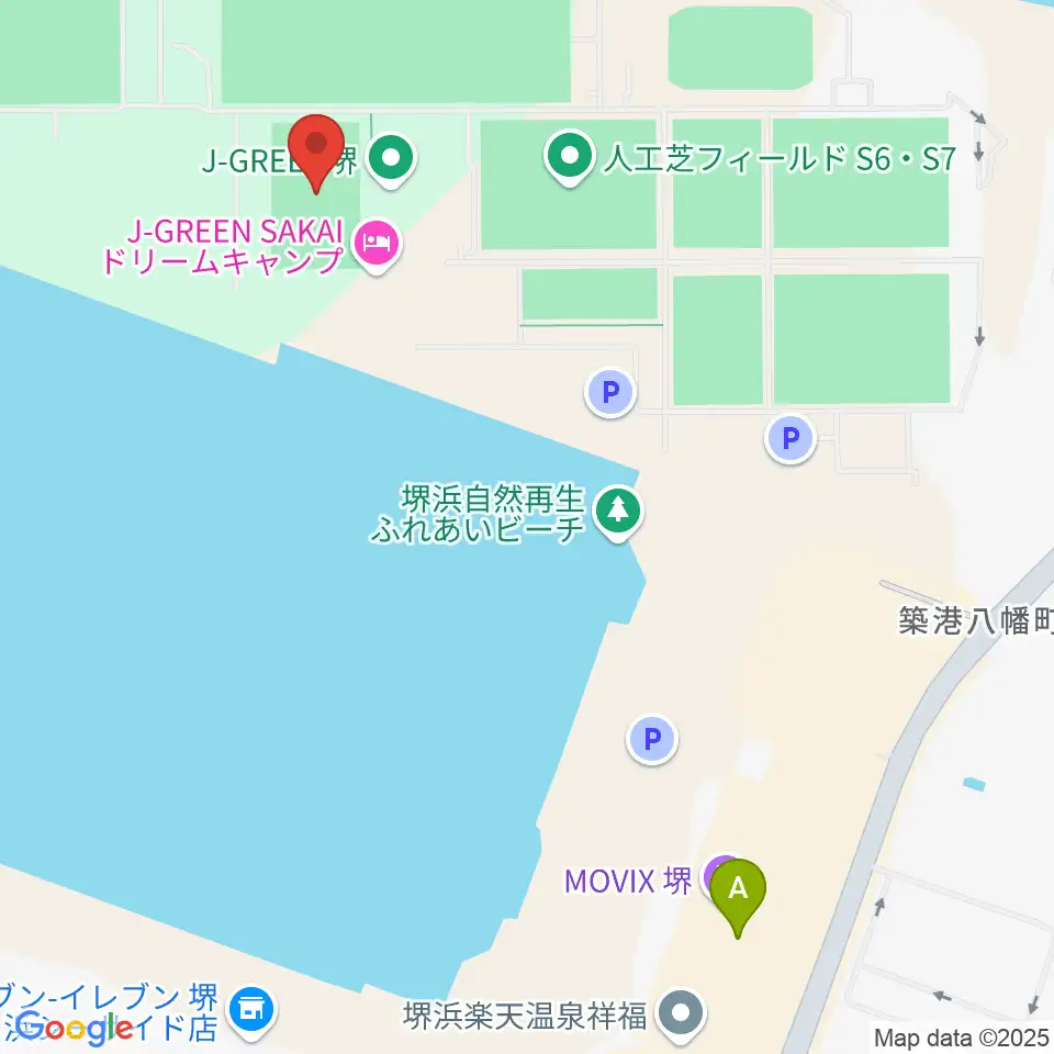 J-GREEN堺メインフィールド周辺のカフェ一覧地図