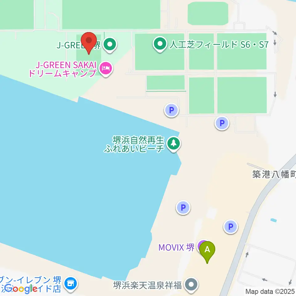 J-GREEN堺メインフィールド周辺のカフェ一覧地図