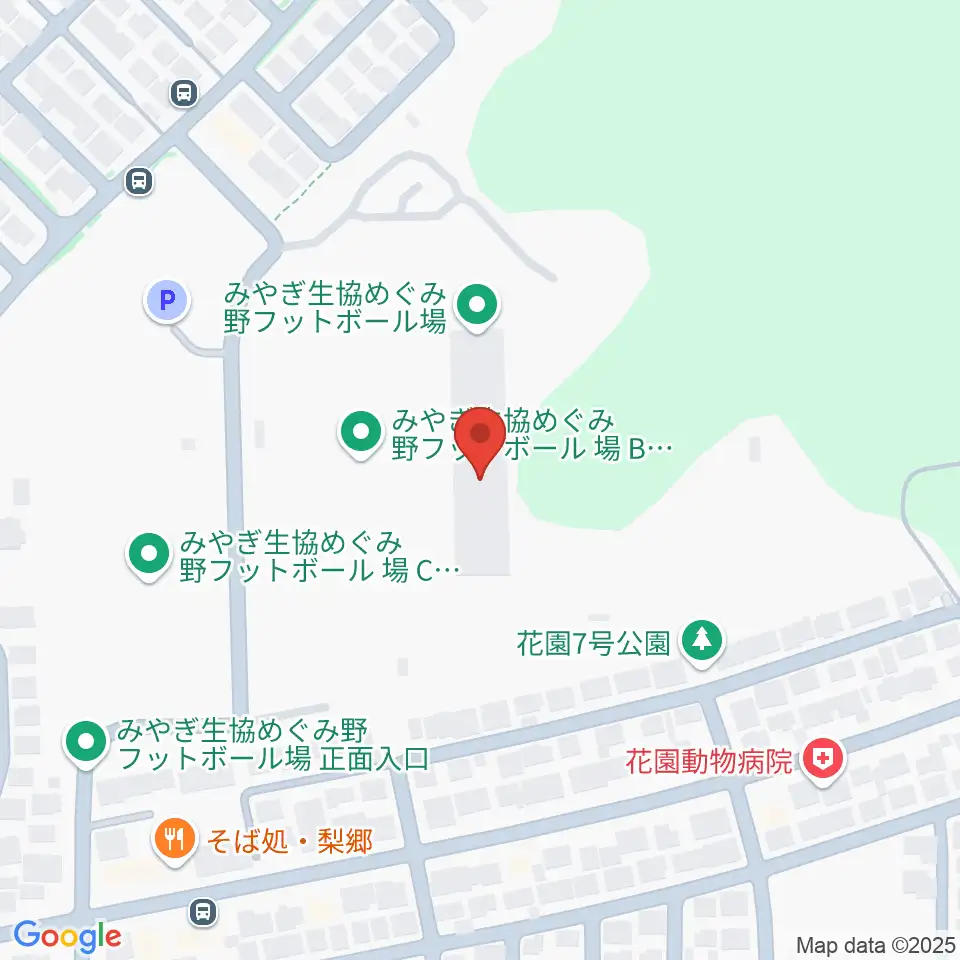 みやぎ生協めぐみ野サッカー場周辺のカフェ一覧地図