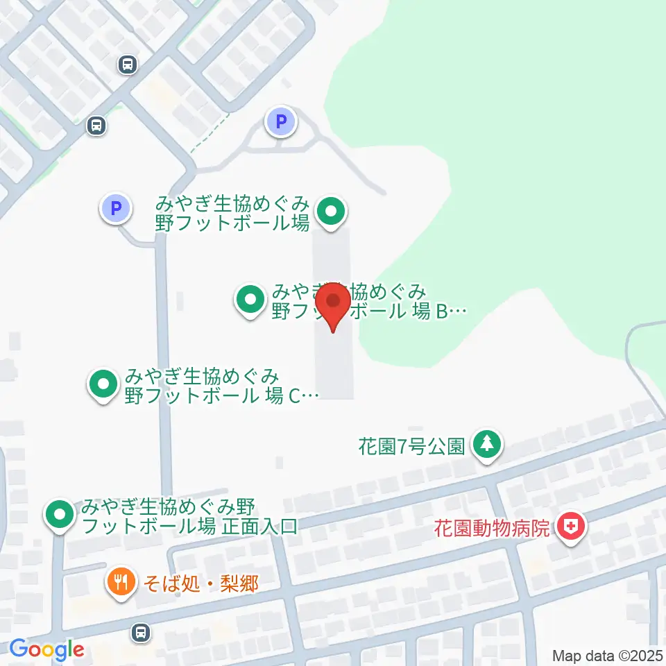 みやぎ生協めぐみ野サッカー場周辺のカフェ一覧地図