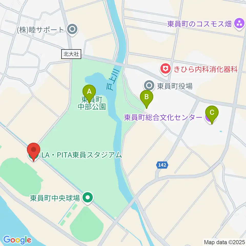 LA・PITA東員スタジアム周辺のカフェ一覧地図