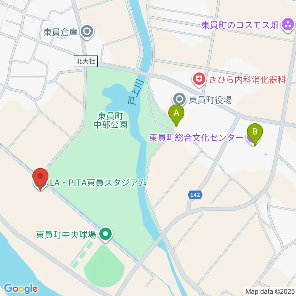 LA・PITA東員スタジアム周辺のカフェ一覧地図