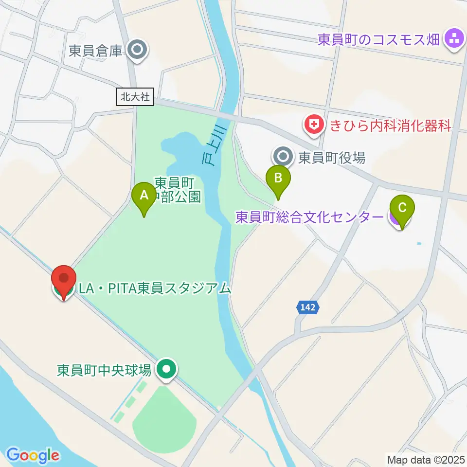 LA・PITA東員スタジアム周辺のカフェ一覧地図