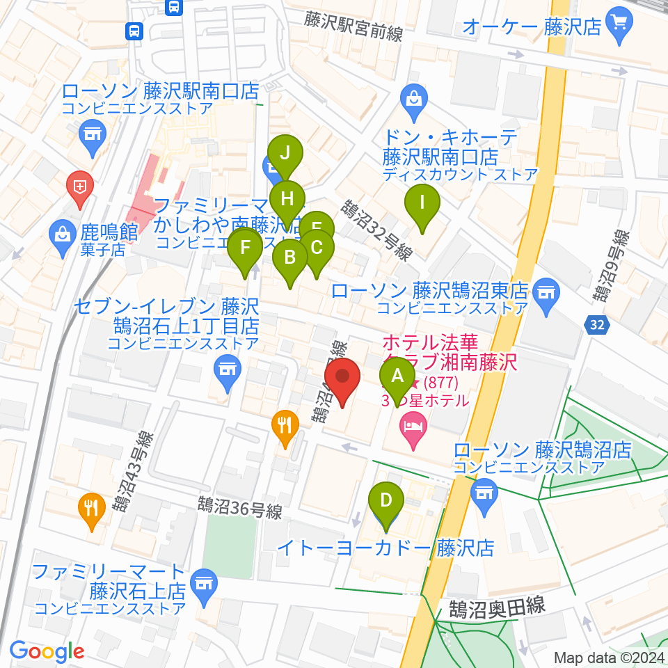 太陽ぬ荘スタジオ周辺のカフェ一覧地図