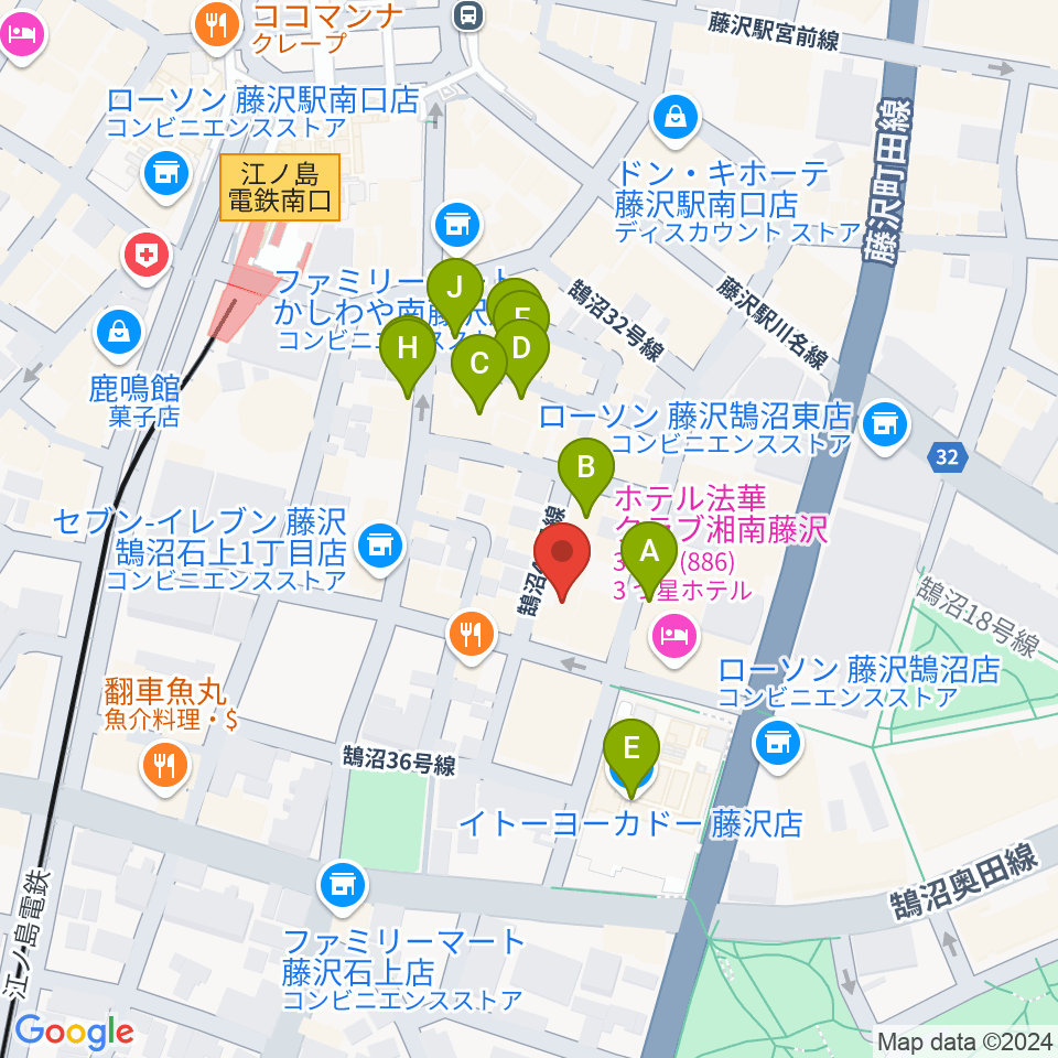 太陽ぬ荘スタジオ周辺のカフェ一覧地図