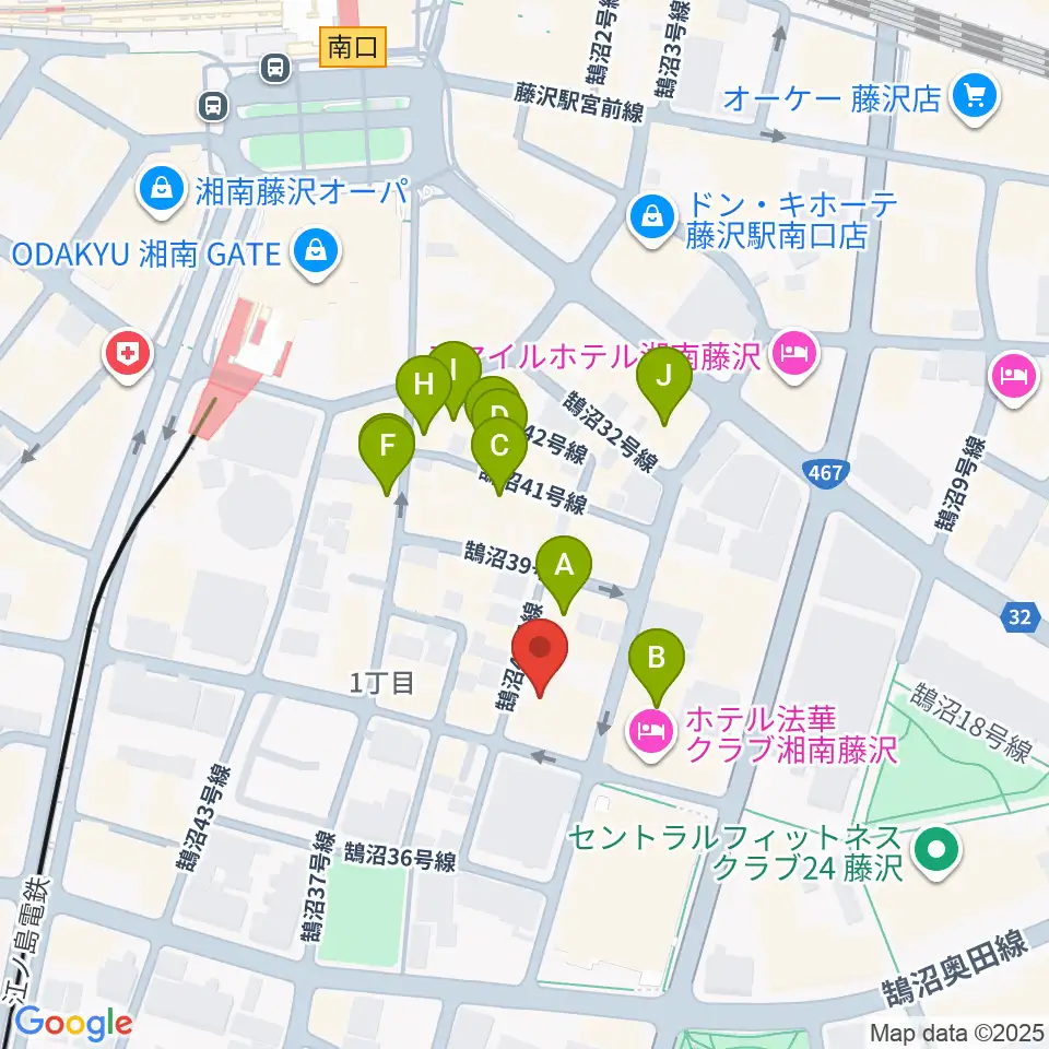 太陽ぬ荘スタジオ周辺のカフェ一覧地図