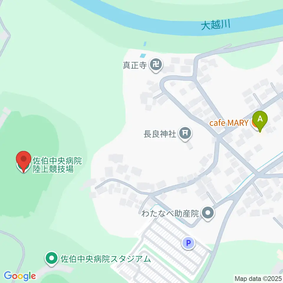 佐伯中央病院陸上競技場周辺のカフェ一覧地図