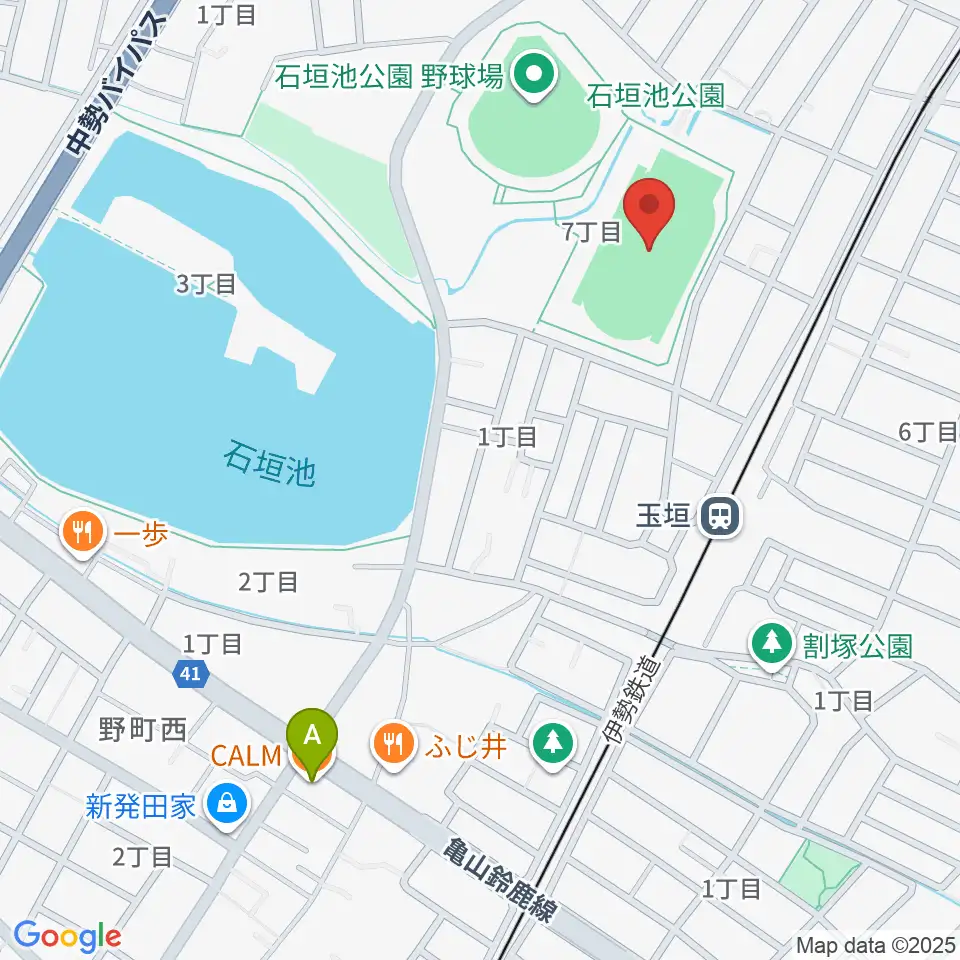 AGF鈴鹿陸上競技場周辺のカフェ一覧地図