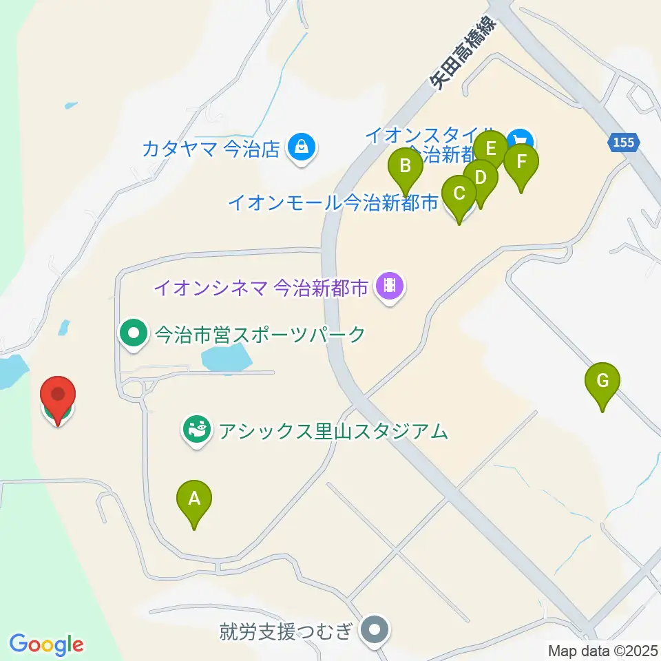 ありがとうサービス.夢スタジアム周辺のカフェ一覧地図