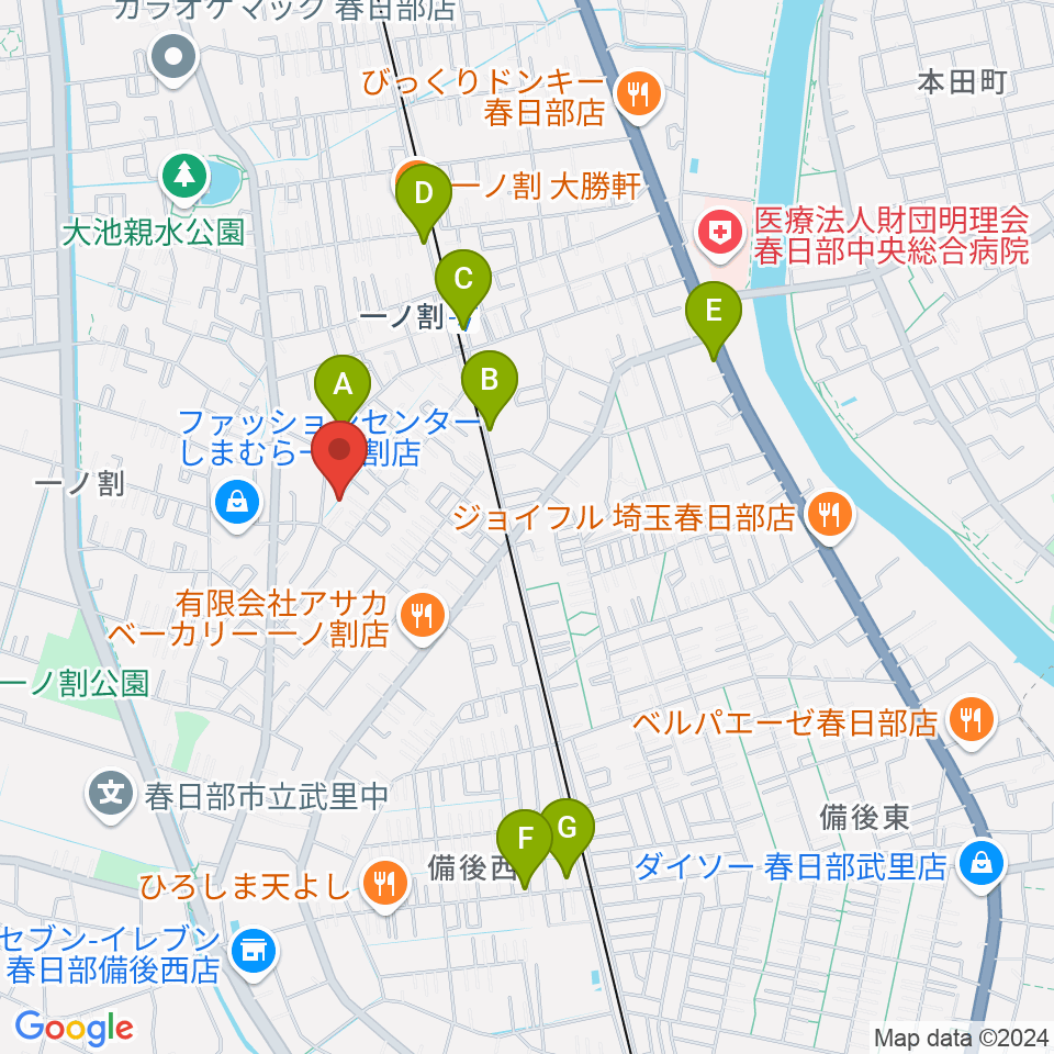 ヴァイオリン工房 IL VIOLINO周辺のカフェ一覧地図