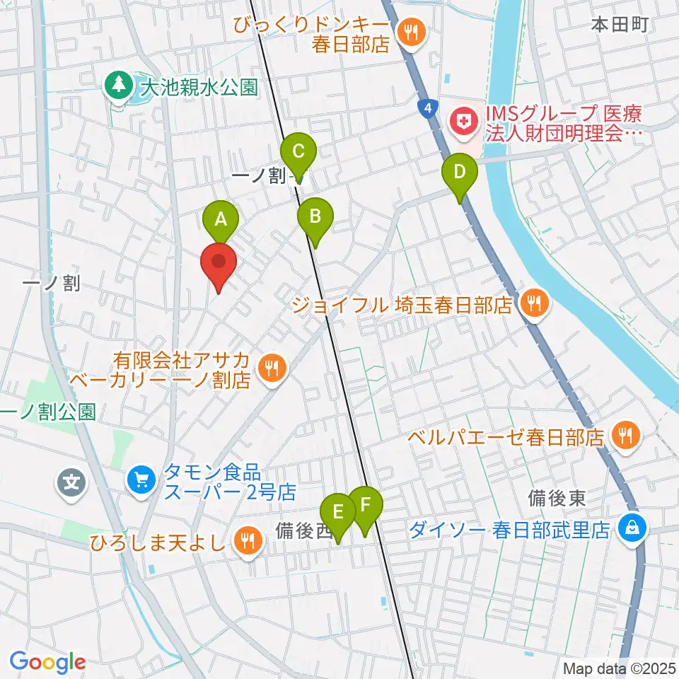 ヴァイオリン工房 IL VIOLINO周辺のカフェ一覧地図
