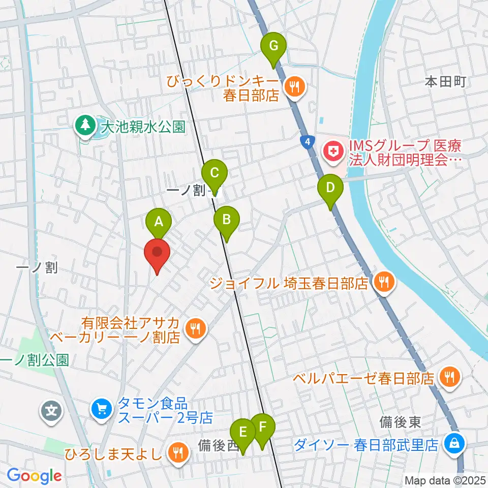 ヴァイオリン工房 IL VIOLINO周辺のカフェ一覧地図