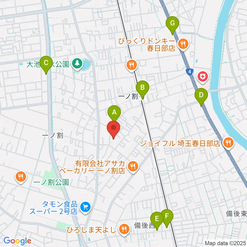 ヴァイオリン工房 IL VIOLINO周辺のカフェ一覧地図