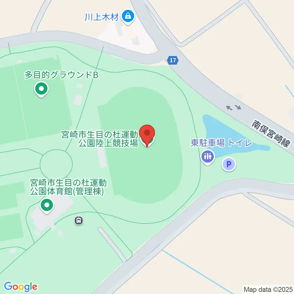 生目の杜運動公園陸上競技場周辺のカフェ一覧地図