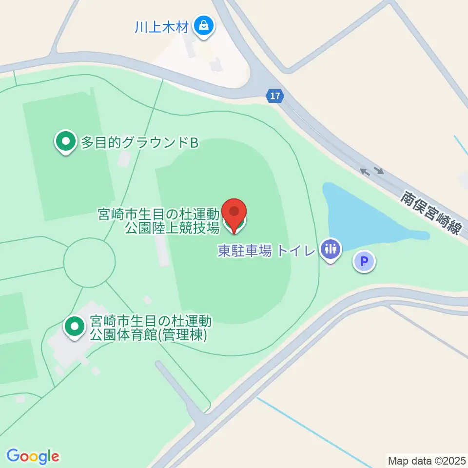 生目の杜運動公園陸上競技場周辺のカフェ一覧地図