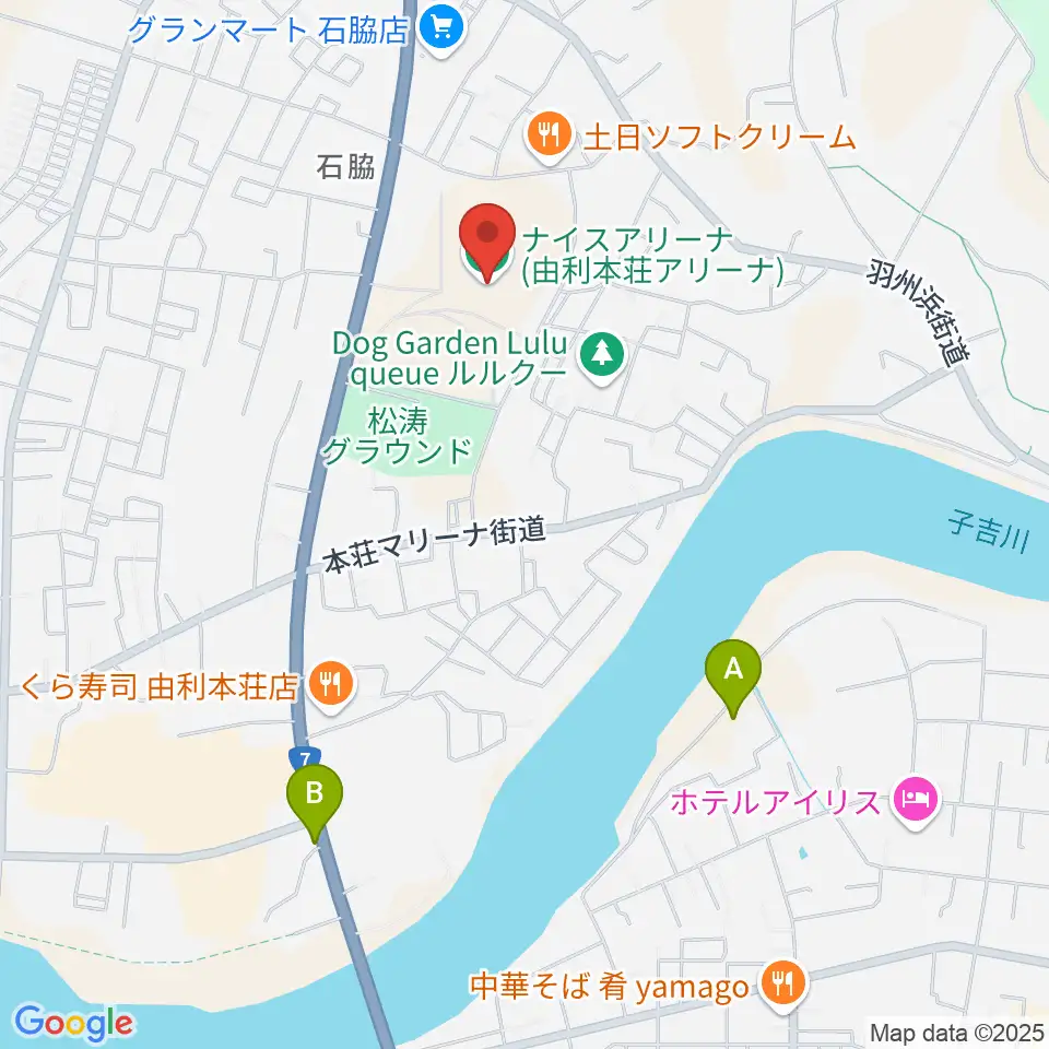 ナイスアリーナ周辺のカフェ一覧地図
