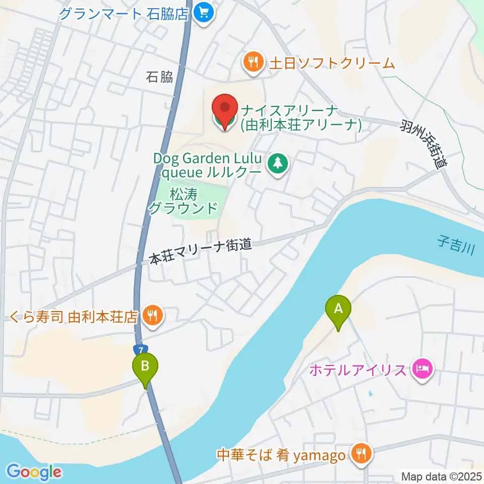 ナイスアリーナ周辺のカフェ一覧地図