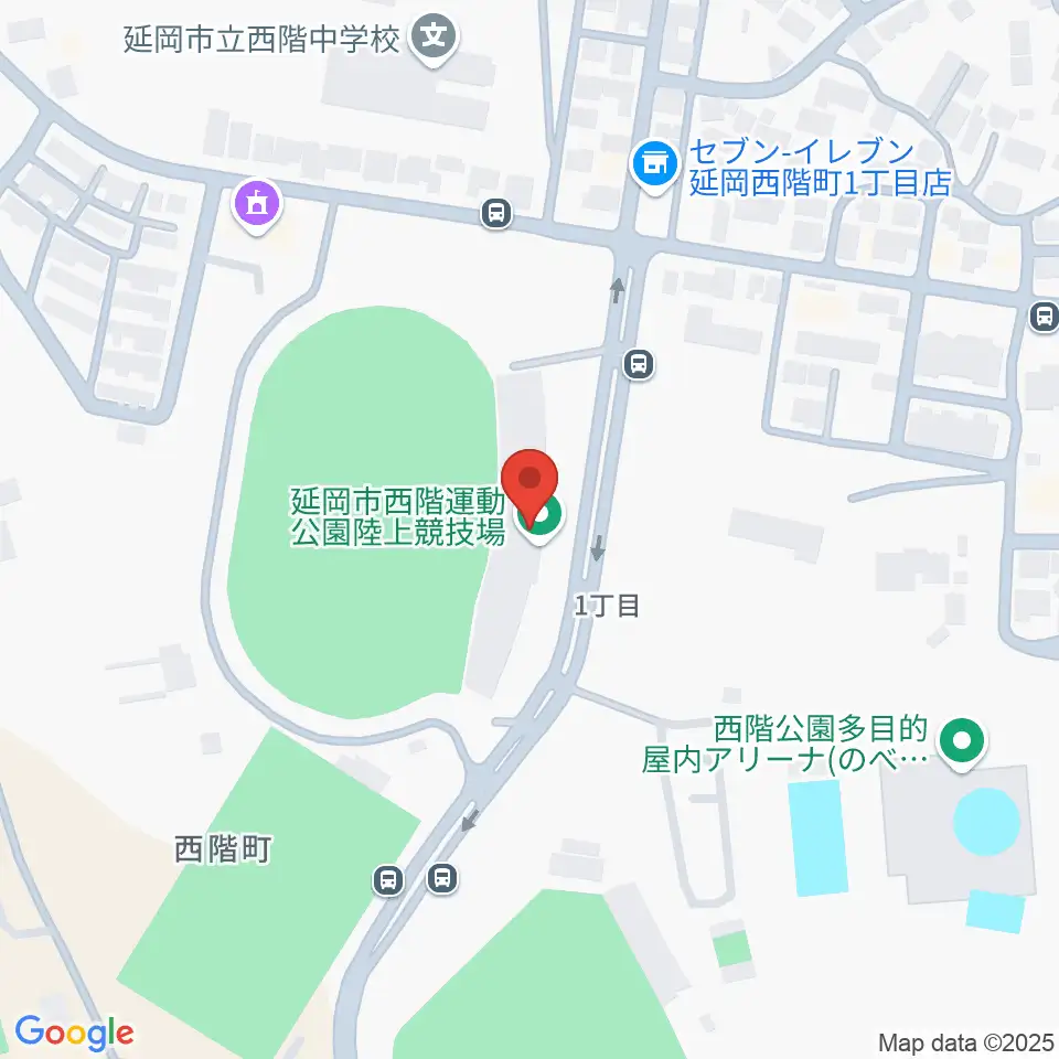 延岡市西階総合運動公園陸上競技場周辺のカフェ一覧地図