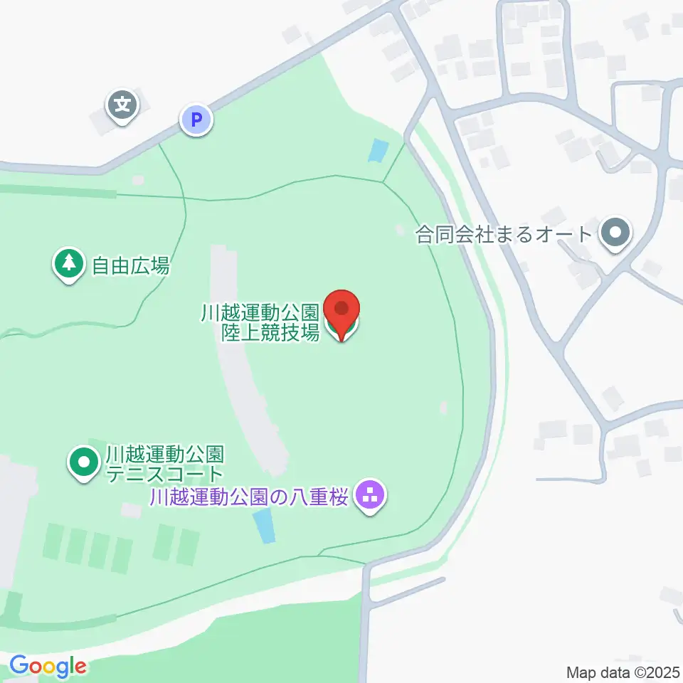 川越運動公園陸上競技場周辺のカフェ一覧地図