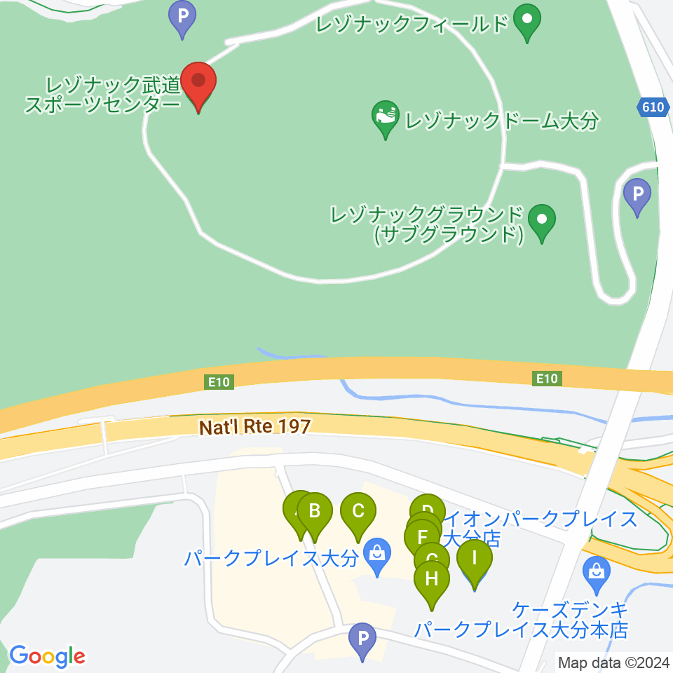 レゾナック武道スポーツセンター周辺のカフェ一覧地図