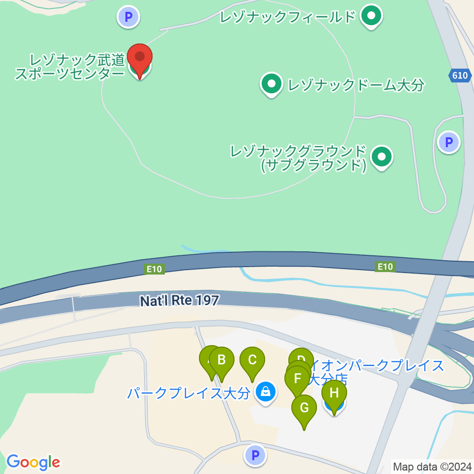 クラサス武道スポーツセンター周辺のカフェ一覧地図