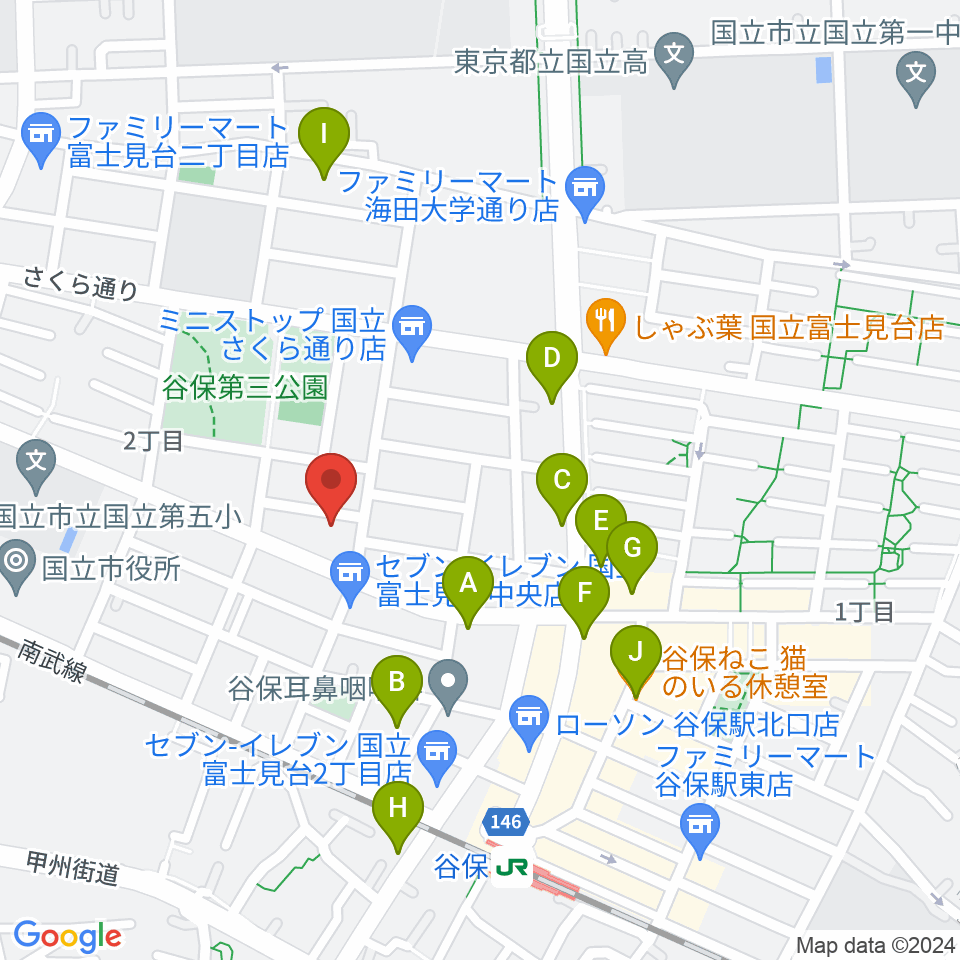 スタジオ・レニー周辺のカフェ一覧地図