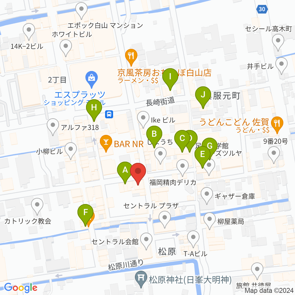 佐賀417周辺のカフェ一覧地図