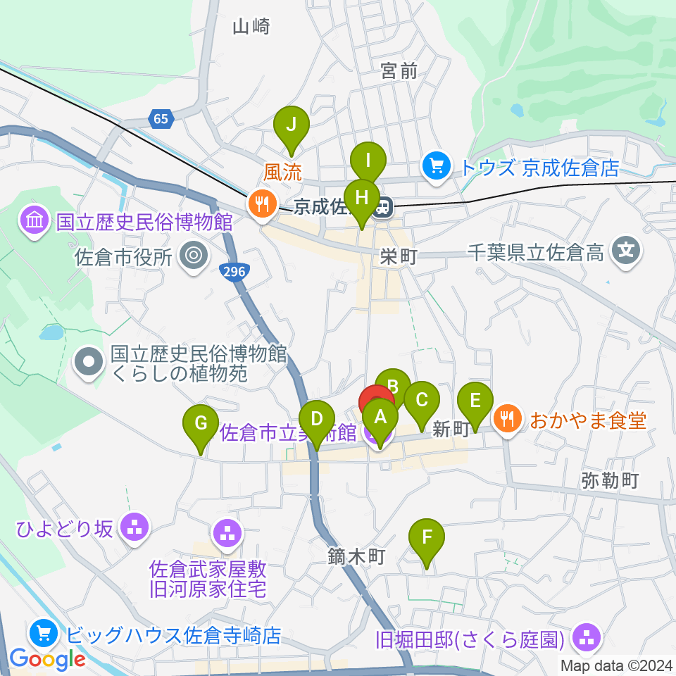 セイント・ディー周辺のカフェ一覧地図