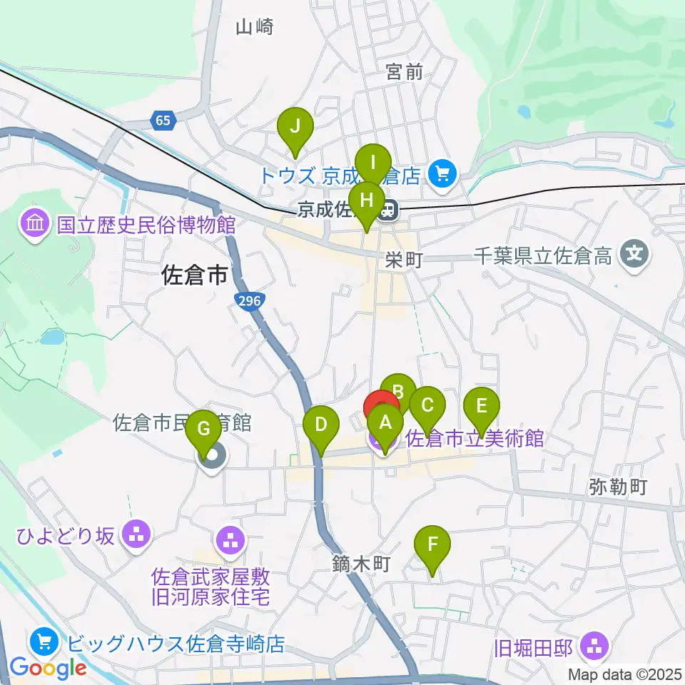セイント・ディー周辺のカフェ一覧地図