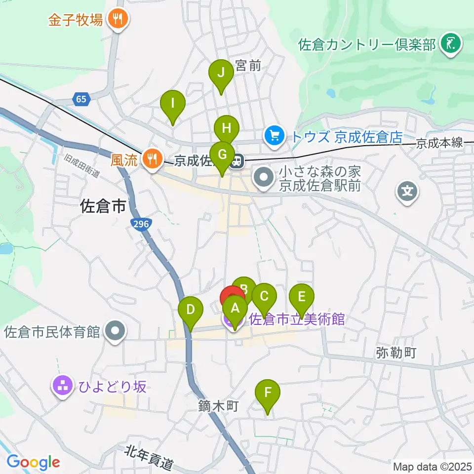 セイント・ディー周辺のカフェ一覧地図