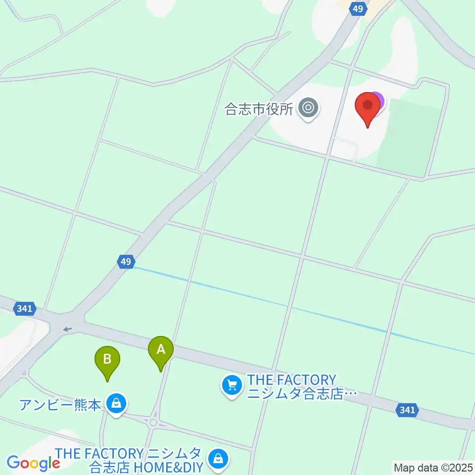合志市文化会館周辺のカフェ一覧地図