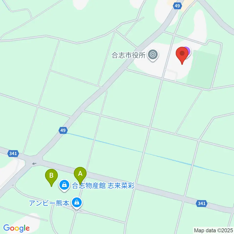 合志市文化会館周辺のカフェ一覧地図