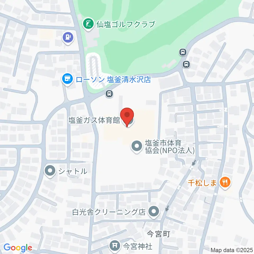 塩釜ガス体育館周辺のカフェ一覧地図
