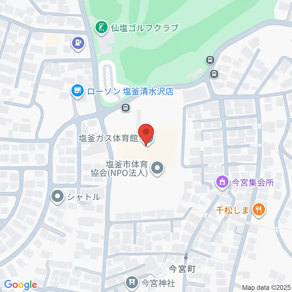 塩釜ガス体育館周辺のカフェ一覧地図