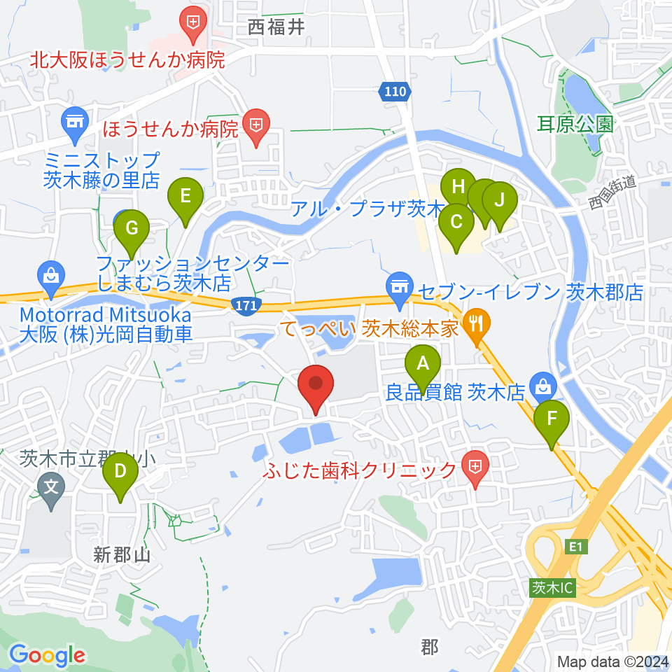 STUDIO QUAM周辺のカフェ一覧地図