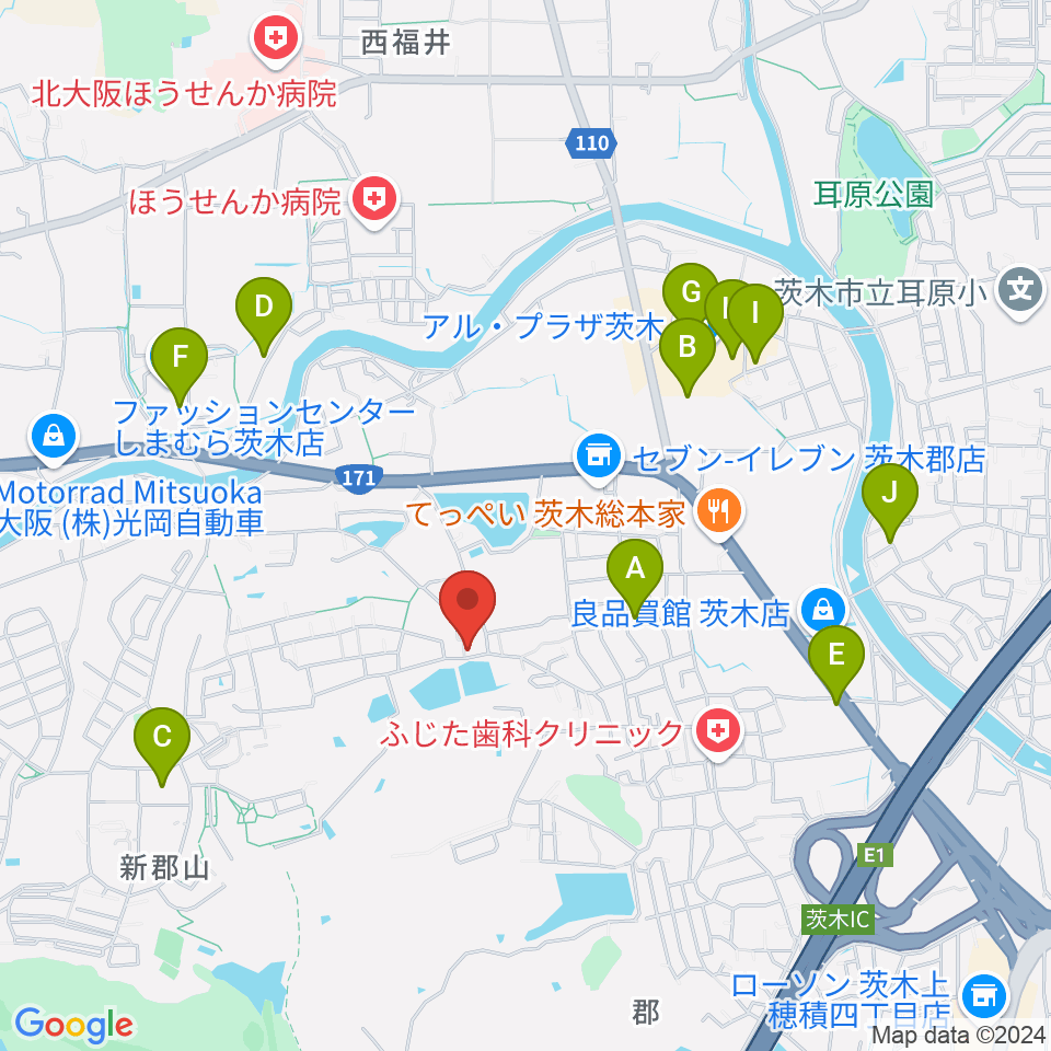 STUDIO QUAM周辺のカフェ一覧地図