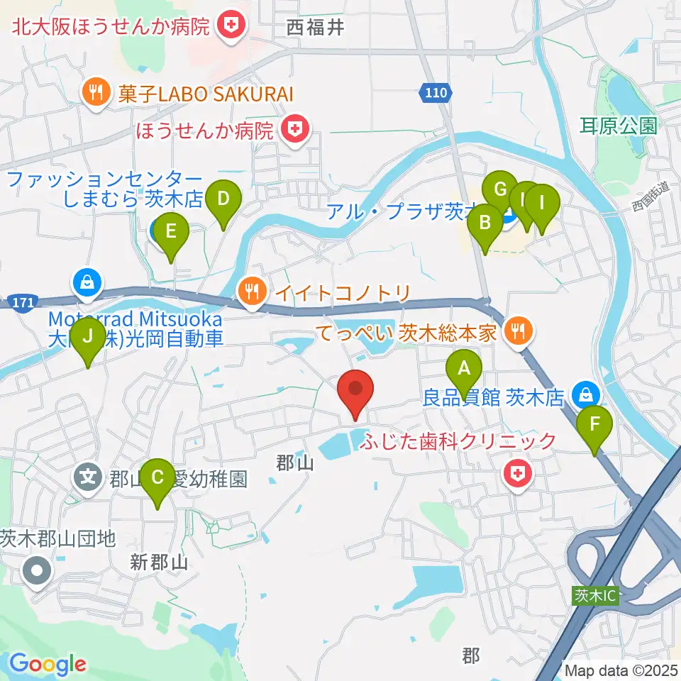 STUDIO QUAM周辺のカフェ一覧地図