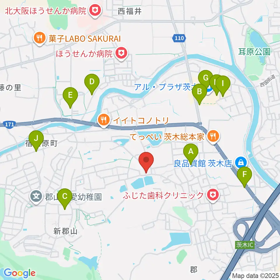 STUDIO QUAM周辺のカフェ一覧地図