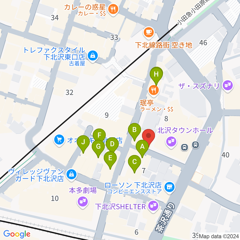 General Record Store周辺のカフェ一覧地図