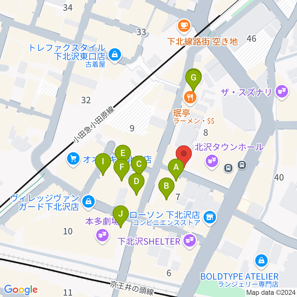 General Record Store周辺のカフェ一覧地図