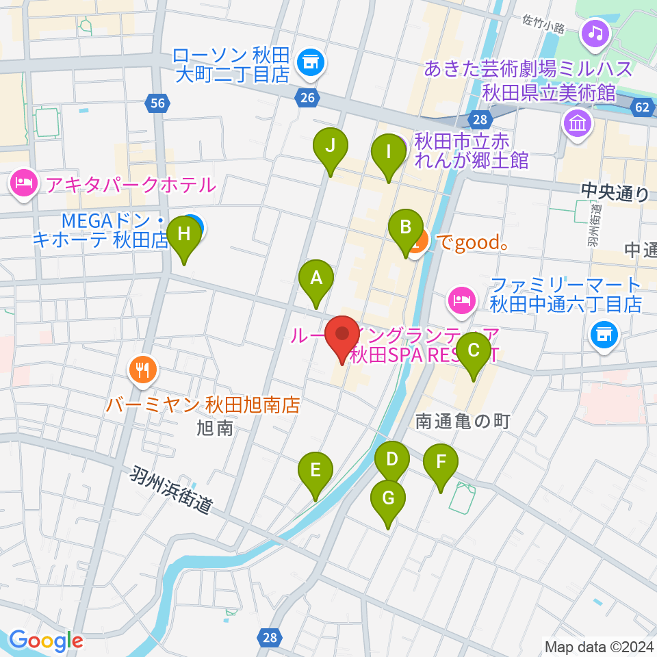 K-studio周辺のカフェ一覧地図