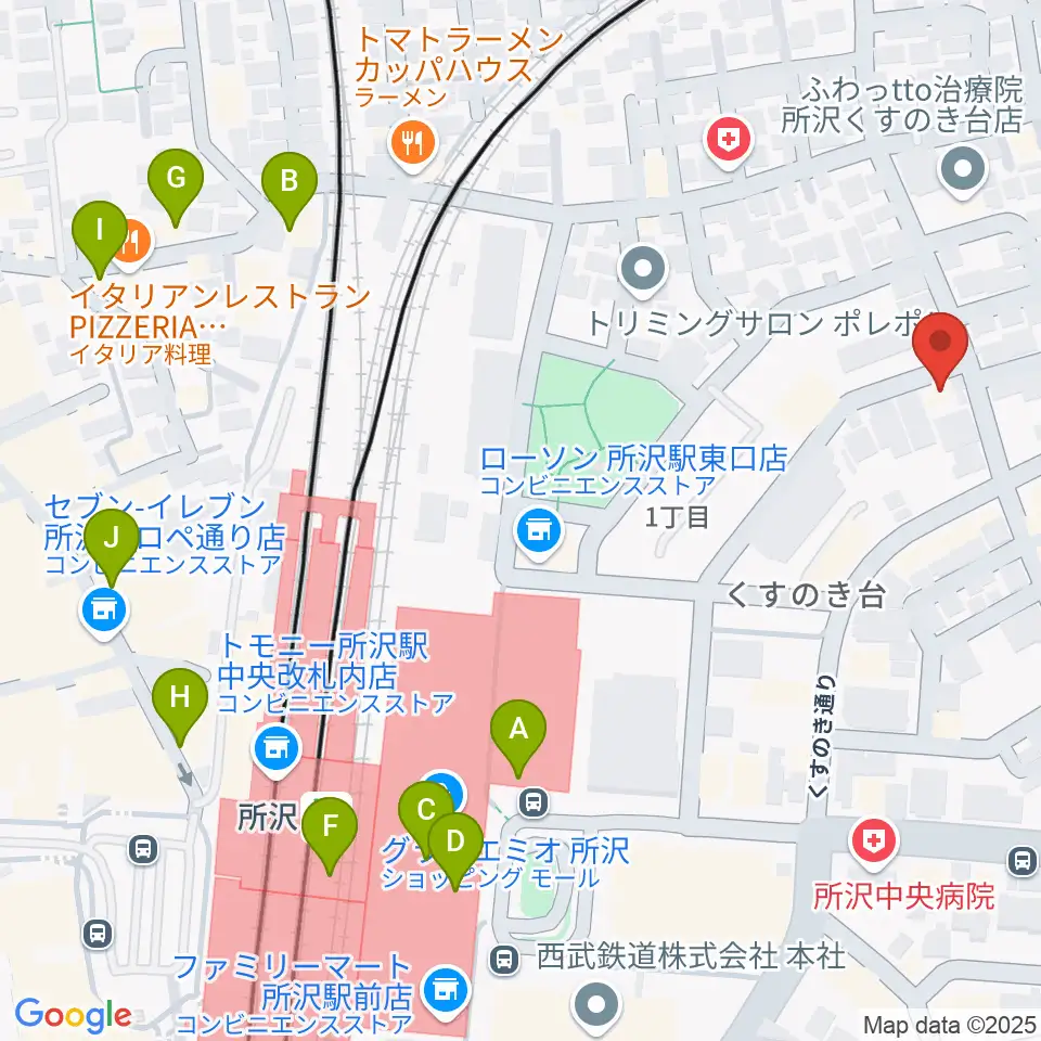 アミュージング・グレース周辺のカフェ一覧地図