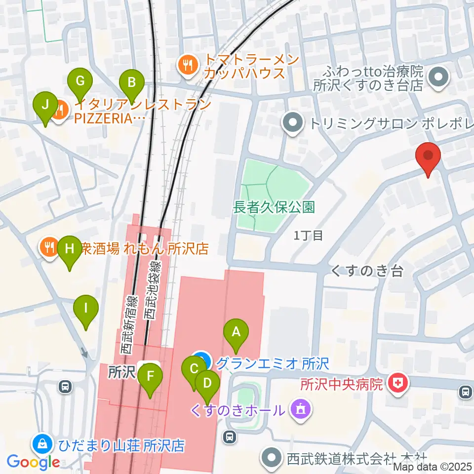 アミュージング・グレース周辺のカフェ一覧地図