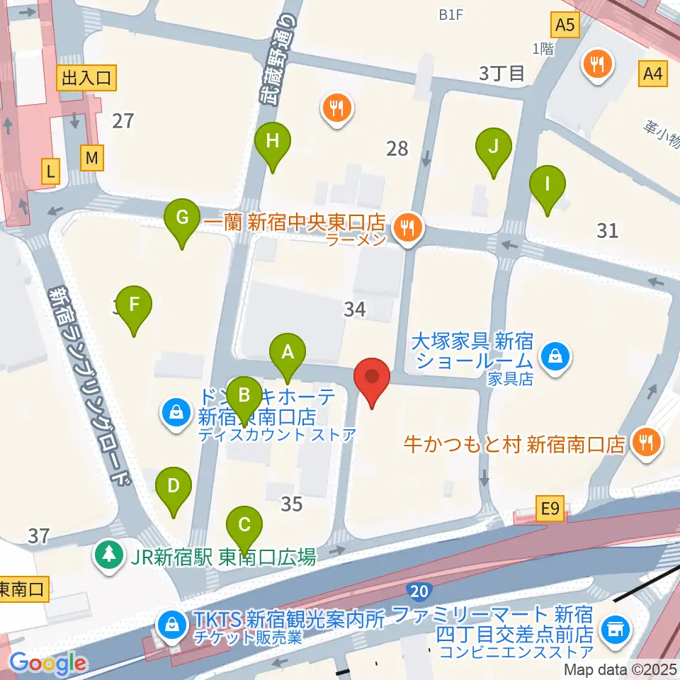 K’s cinema周辺のカフェ一覧地図