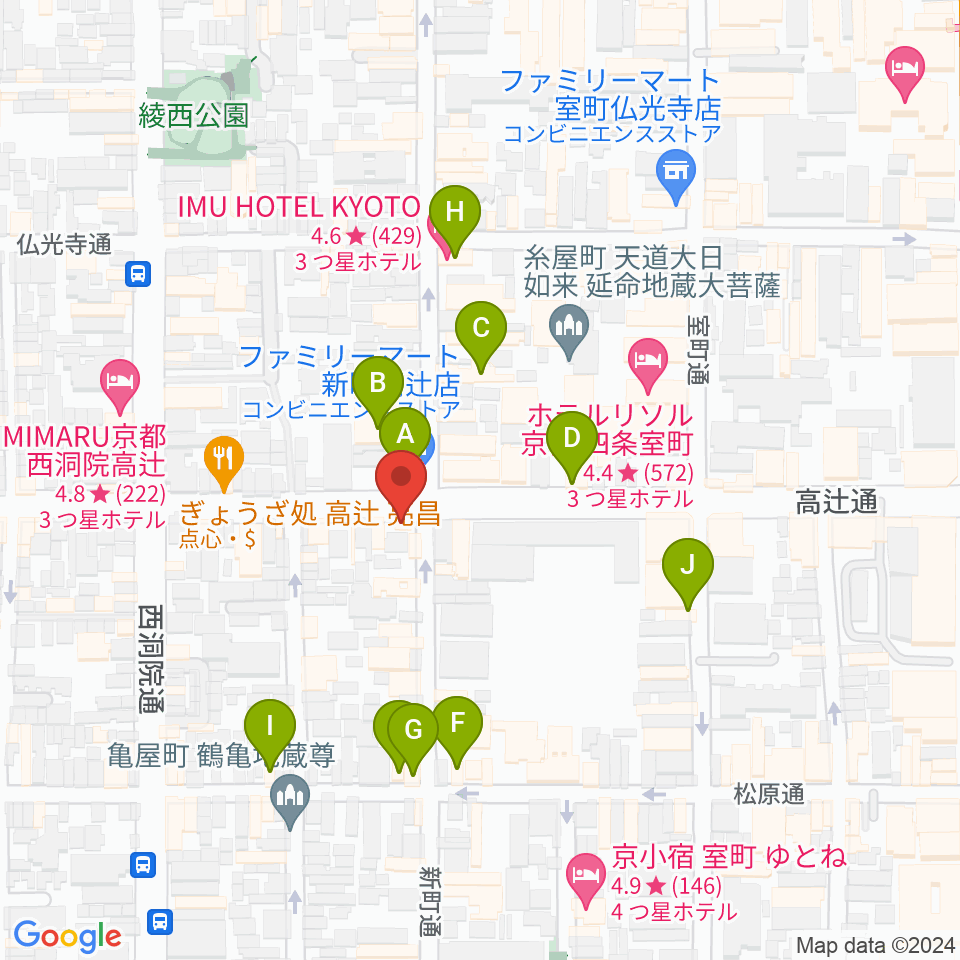 ティーステップ周辺のカフェ一覧地図