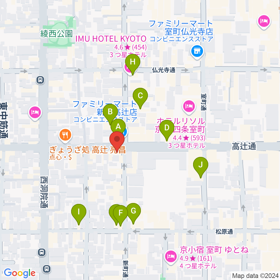 ティーステップ周辺のカフェ一覧地図