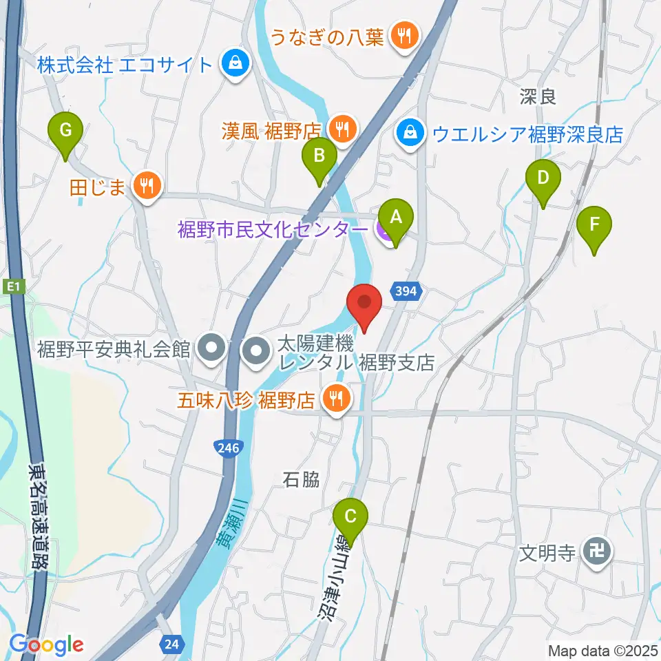 裾野市生涯学習センター ゆうあいプラザ周辺のカフェ一覧地図
