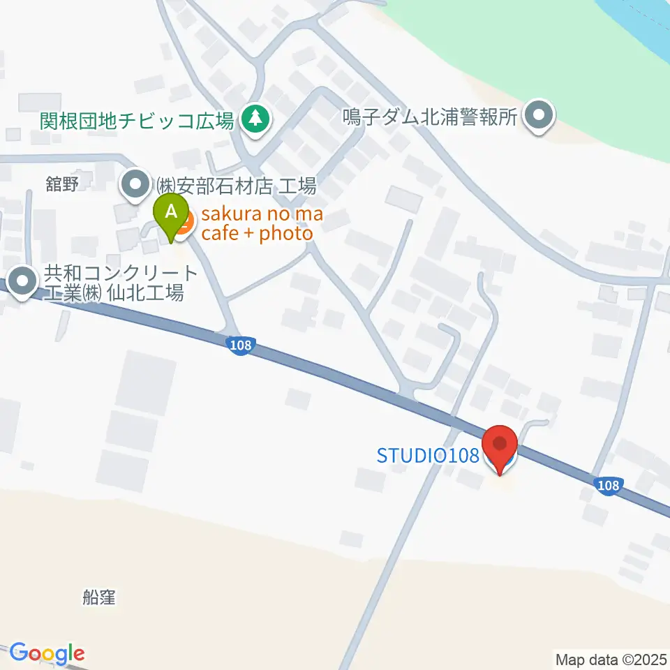 STUDIO108周辺のカフェ一覧地図