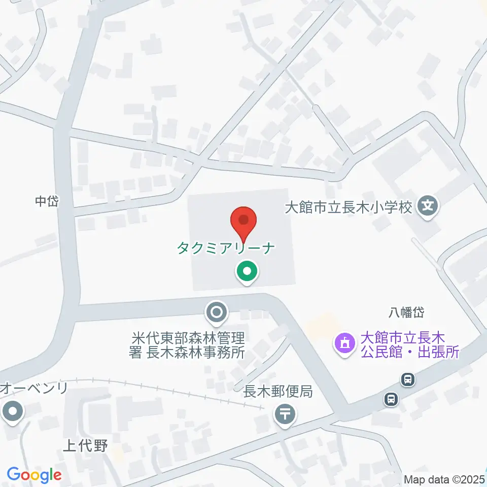 タクミアリーナ周辺のカフェ一覧地図