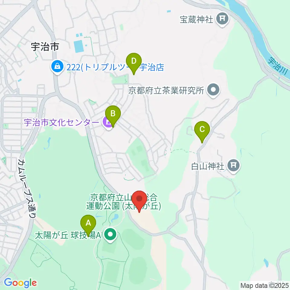 木下アカデミー京都アイスアリーナ周辺のカフェ一覧地図